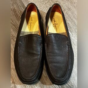 Martin Dingman Dark Brown Leather Loafers